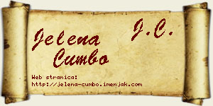 Jelena Cumbo vizit kartica